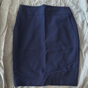 Chic Dark Blue Pencil Skirt